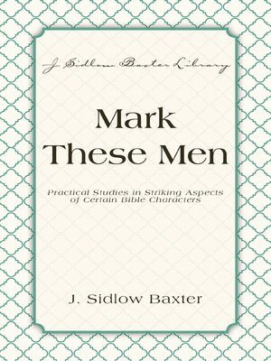 cover image of Mark These Men